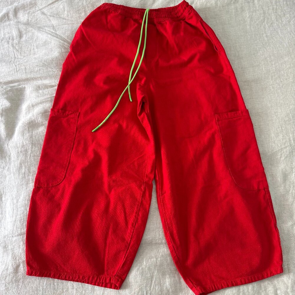 Meals Chef Pants in Tomato Red, size S, Unisex